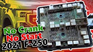 2021 F250 Won’t Crank Over or Start