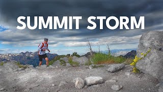 Trail Run Summit Storm at High Elevation | Gobblers Knob, UTAH
