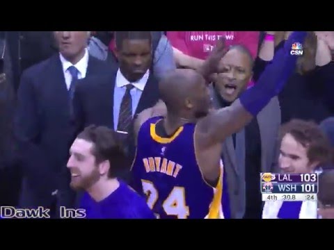 Kobe Bryant 31 points @ D.C. (Full Highlights) (12/02/15) Clutch MAMBA!