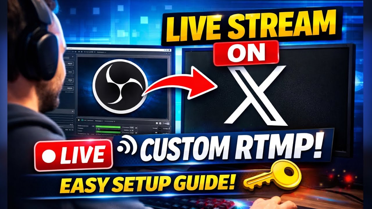 How to live stream on X Custom RTMP