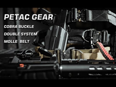 PETAC GEAR Tactical Battle Belt With Cobra Buckle D Ring