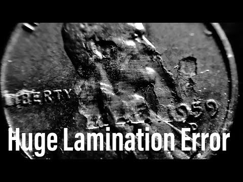 Huge Lamination Peel Error! Lincoln Memorial Cents / Penny Errors Worth Money