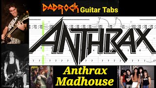 Madhouse - Anthrax - Guitar + Bass TABS Lesson
