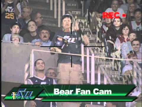 Crazy fan strips at Jazz game