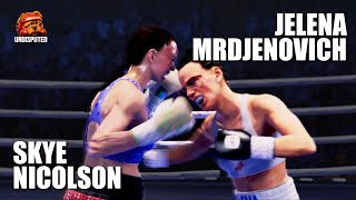 ボクシングゲーム UNDISPUTED スカイ・ニコルソン vs ジェレーナ・ムルジェノビッチ