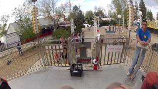 preview picture of video 'Amanda Rides the Zoom at Lakeside Amusement Park, CO'