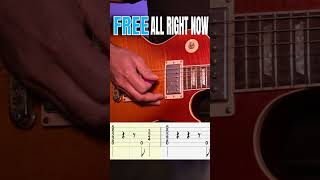 Free All Right Now Riff Guitar Tutorial Tabs