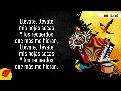 Mis Hojas Secas, Binomio De Oro De América, Video Letra - Sentir Vallenato
