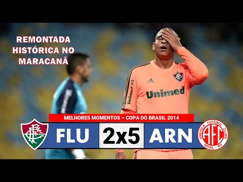 Fluminense 2x5 América-RN - Melhores Momentos - Copa do Brasil 2014