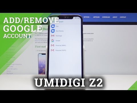 How to Manage Google Account in UMIDIGI Z2 - Add & Remove Google Account