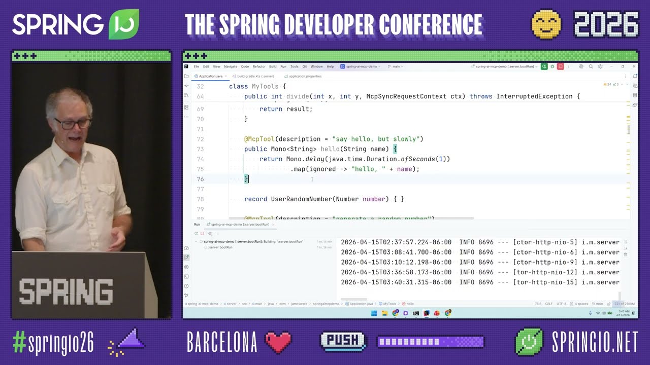 Beyond local tools: Deep dive into MCP with Spring AI by James Ward / Maximilian Schellhorn