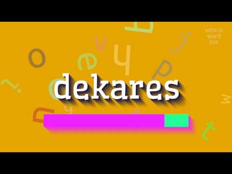 DEKARES - HOW TO PRONOUNCE DEKARES? #dekares