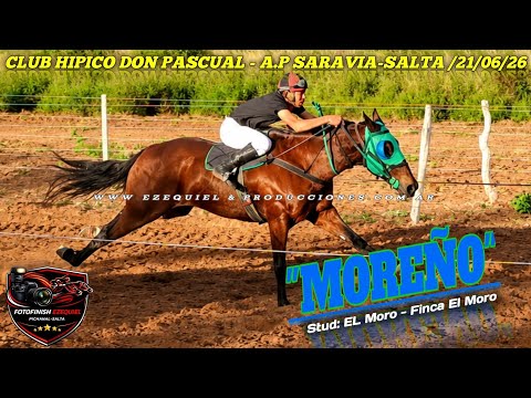 1°MOREÑO  2°PRESUMIDA  Club Hipico Don Pascual Apolinario Saravia-Salta Domingo 21 Junio 2026