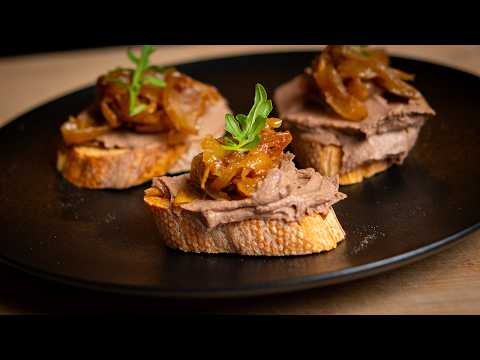 Caramelized Onion Chicken liver Pâté Recipe - Easy but Elegant