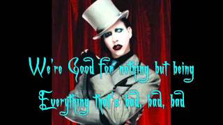 The Bright Young Things - Marilyn Manson [Lyrics, Video w/ pic.]