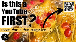 DON’T MISS THIS YouTube Watercolor FIRST! One Painting, Two Channels — A Unique Collab!