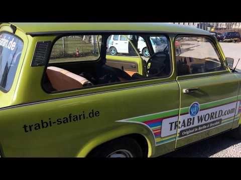 Driving a Trabant in Berlin