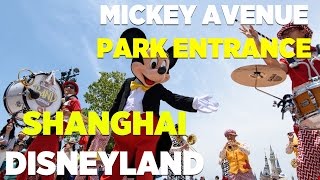 Mickey Avenue overview, park entrance area at Shanghai Disneyland