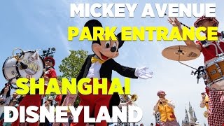 Mickey Avenue overview, park entrance area at Shanghai Disneyland