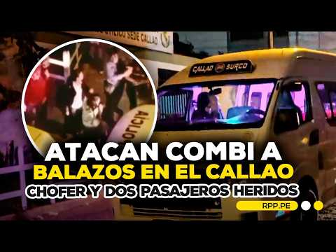 Balacera contra combi deja tres heridos en La Perla, Callao
