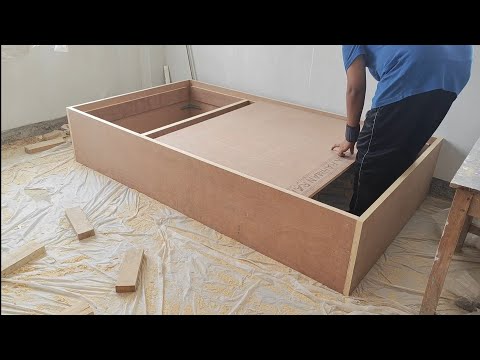 DIY Plywood Bed with Hidden Storage | Strong, Minimal & Budget-Friendly Build