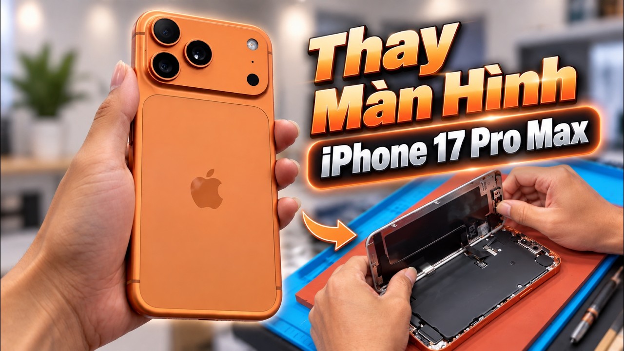 Video Thay màn hình iPhone 17 Pro Max