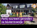 Grote partij vuurwerk ontdekt na keukenbrandje
