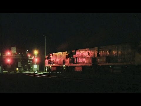 Late Night Freight Train at Gheringhap Loop - Pacific National Trains in Australia