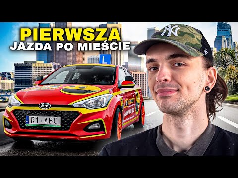 PIERWSZA JAZDA PO MIEŚCIE KURS PRAWA JAZDY KATEGORII B