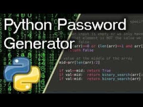 Password Generator In Python Random Strong Passwords Github Code Python