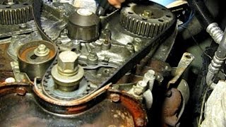 Dodge Caravan 3.0L replacing timing belt, water pump and front seals, part 7: Re-assembly 1