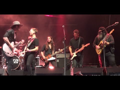 MANU LANVIN+AYNSLEY LISTER+JOHNNY GALLAGHER+LAURENCE JONES Closing Jam GUITARE EN SCENE 2017