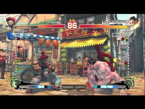 SSF4 AE 2012 HD- Posseidonn (Akuma) VS Borochi (Honda)