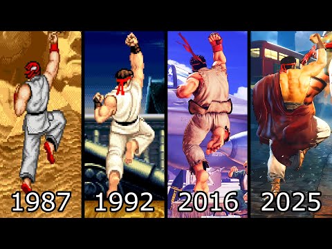 Evolution of Ryu's Shoryuken (1987-2025) 4K 60ᶠᵖˢ