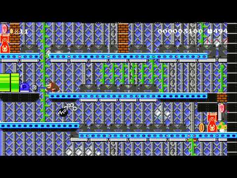 Donkey Kong Expert Duo by jeanbatman - SUPER MARIO MAKER - NO COMMENTARY 1ba