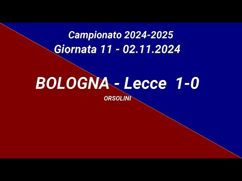 11 - Bologna-Lecce 1-0