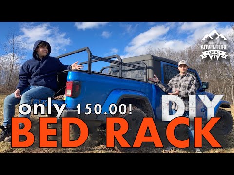 DIY Truck Bed Rack over Tonneau Cover with Superstrut, JEEP GLADIATOR Eco Diesel (EP 12)