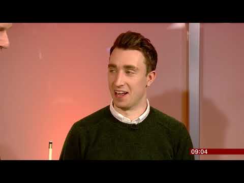 Dan Walker - Pool trickshot, live on BBC Breakfast