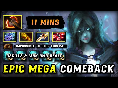 EPIC MEGA COMEBACK Phantom Assassin 33Kills & 138K Damage Dealt | ONE JUMP KILLING OPPS Dota 2