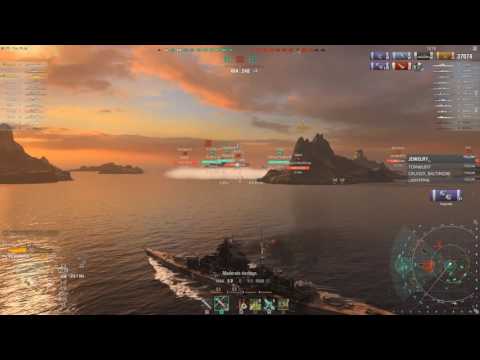 WoWS 0.6.1.1 - Bismarck Kraken Brawling Combat