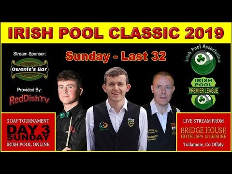 IRISH POOL CLASSIC 2019 - (SUNDAY) Ireland's Eightball Tour - Bridge House Hotel, Tullamore