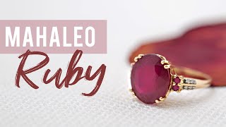 Pre-Owned Red Mahaleo(R) Ruby Rhodium Over Sterling Silver Men's Ring 3.63ct Related Video Thumbnail