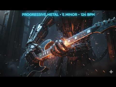 Backing Track in E Minor Modern Progressive Metal
