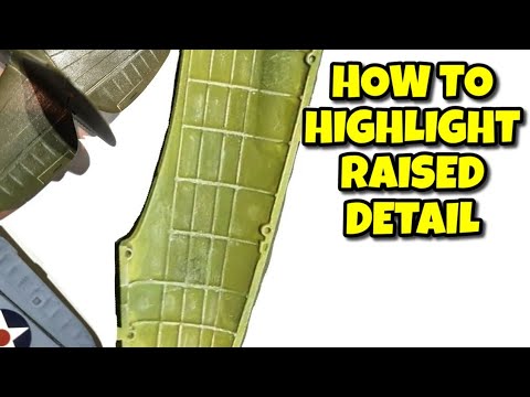 How to Highlight Raised Detail | Highlight Rivets | Highlight Aircraft Ribbing