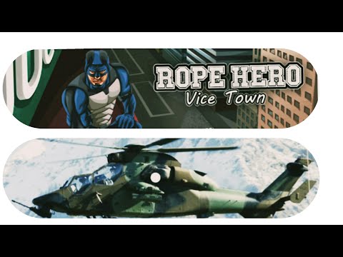 rope hero vs helicopter|rope hero vice town|by ua vlogs