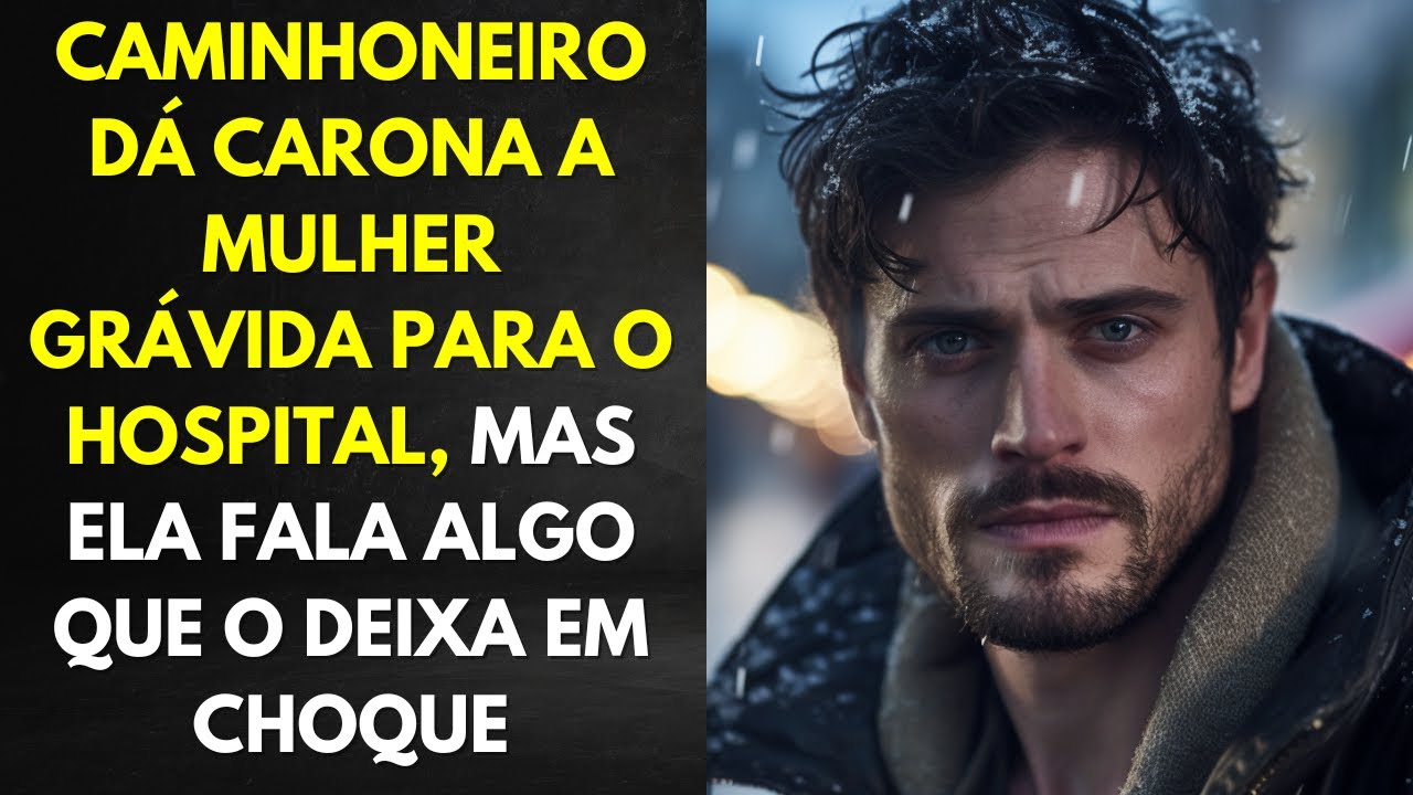 Caminhoneiro Dá Carona a Mulher Grávida Para o Hospital, Mas Ela Fala Algo Que o Deixa Em Choque