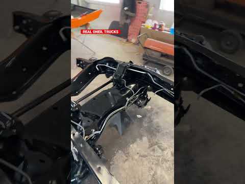 FRAME PAINTED AND BRAKE LINES INSTALLED!!