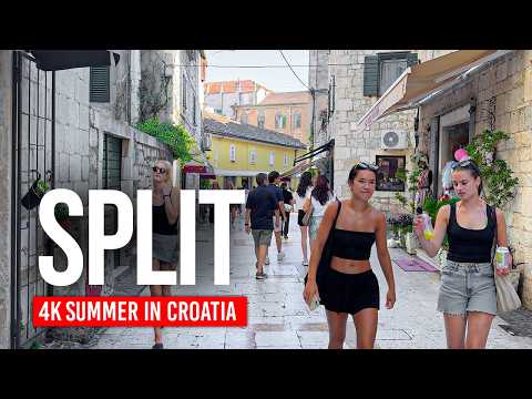 SPLIT, Croatia 🇭🇷 Sun, Sea & Ancient Streets | 4K Walking Tour