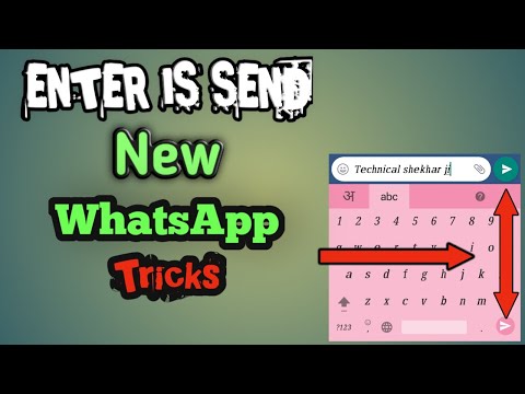 Enter key is send key it's possible,😉