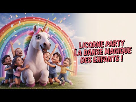 🎵 LICORNE PARTY 🦄💫 — La Danse Magique des Enfants ! | Chanson Joyeuse et Colorée 🌈